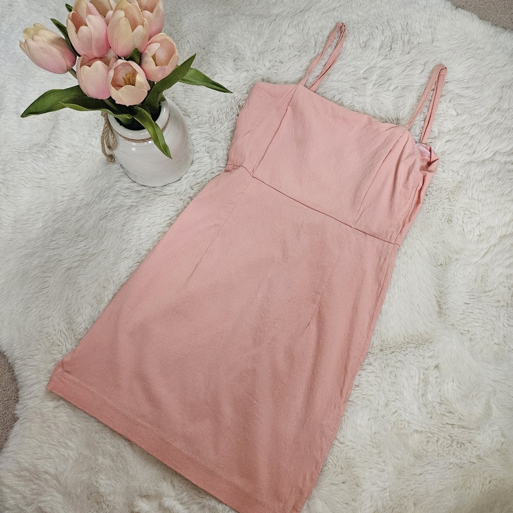 Baby pink mini Summer Dress